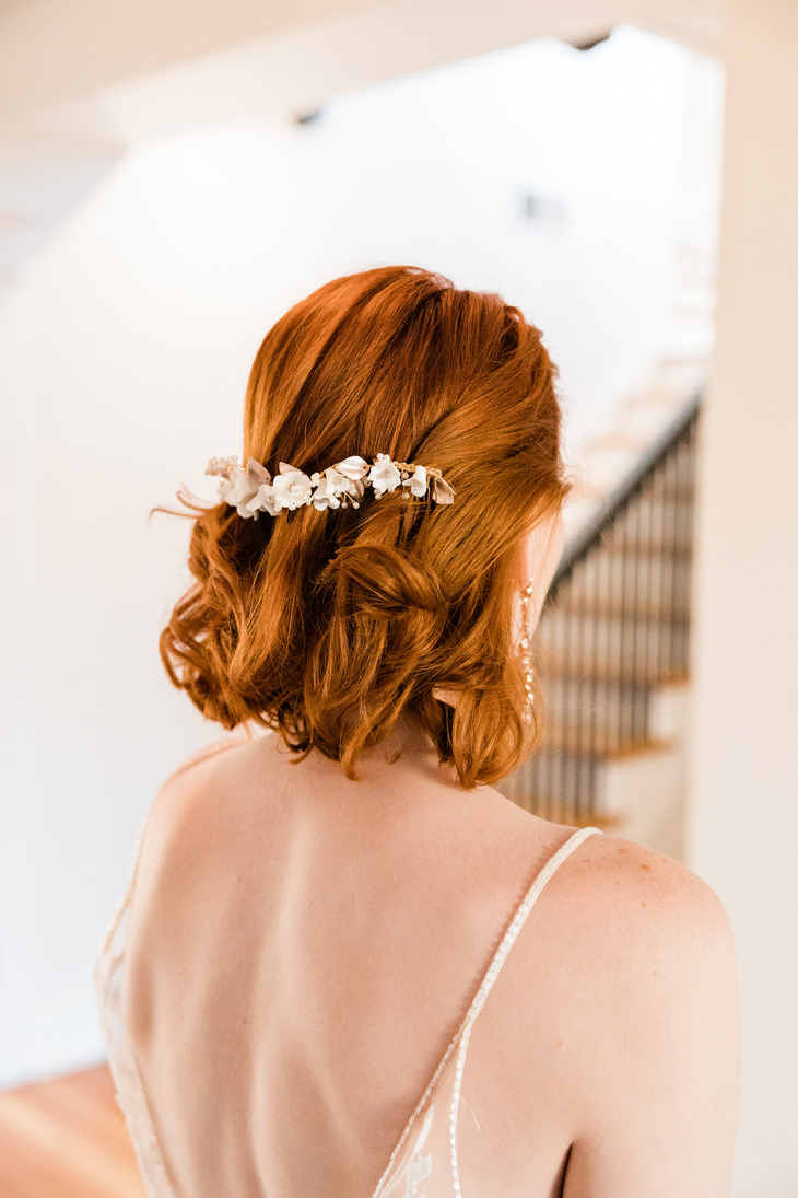 Bride with Hair Accessory